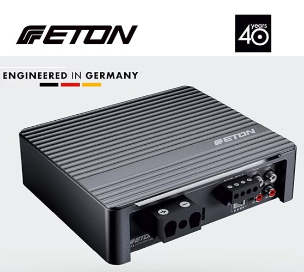 ETON MA 2 kompakter 2 Kanal Digital Verstärker Mini Endstufe für Autos
